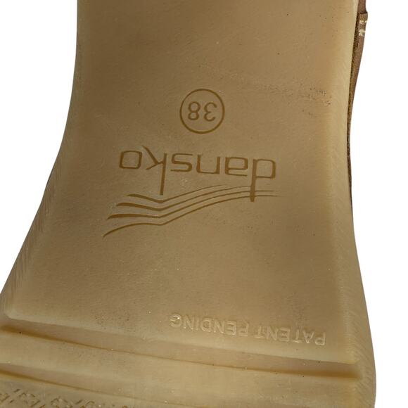 DANSKO Harlene Waxy‎ Burnished Tan Short Comfort Ankle Boot Womens Size 38 US 8 - Picture 10 of 10